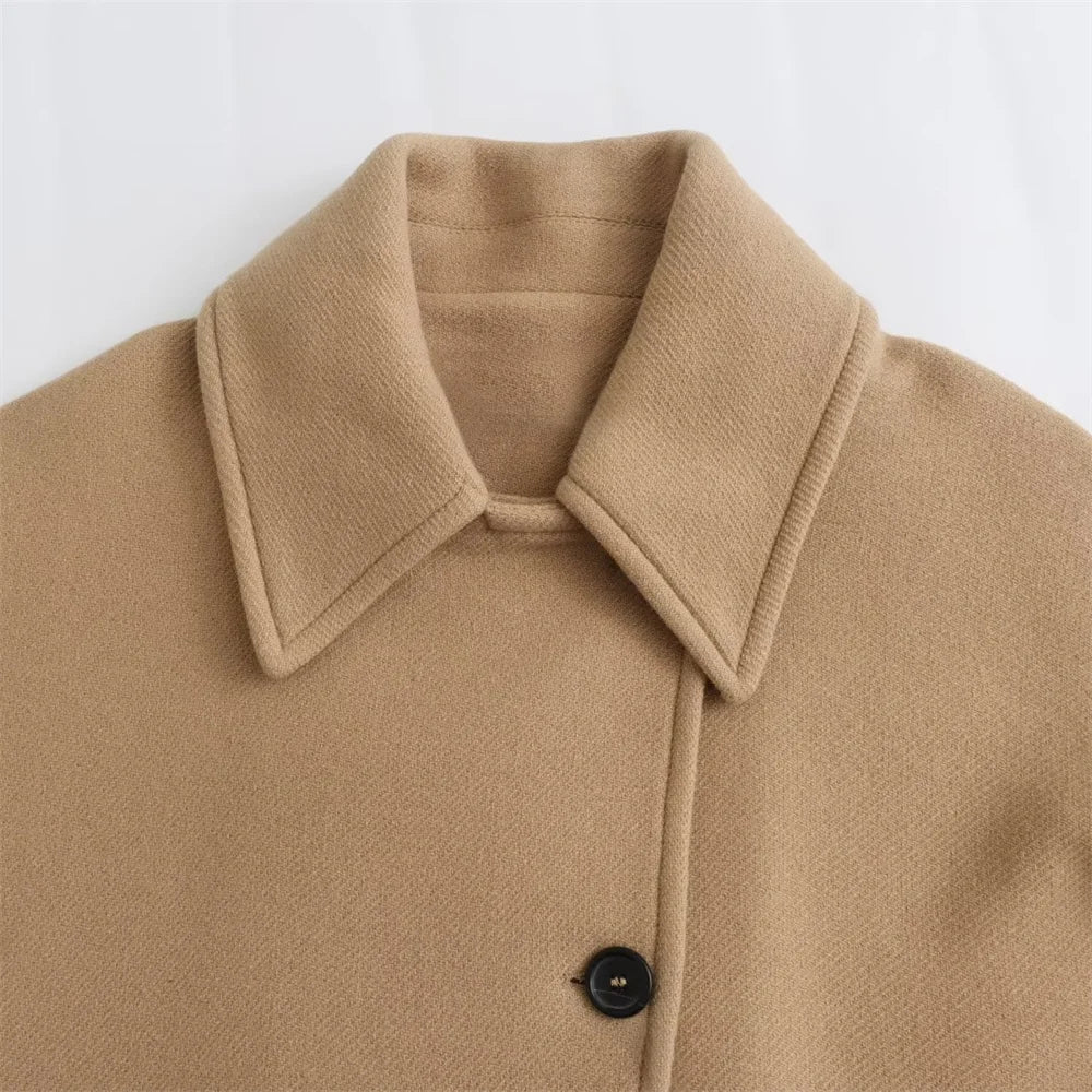 Polo Neck Short Coat