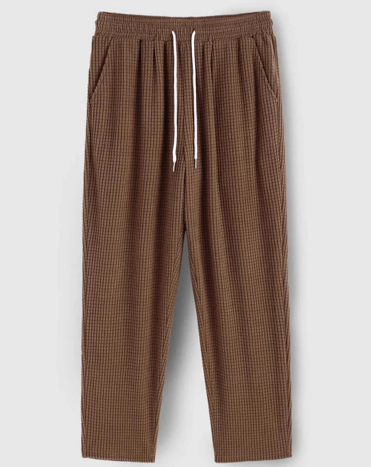 Textured Casual Pants