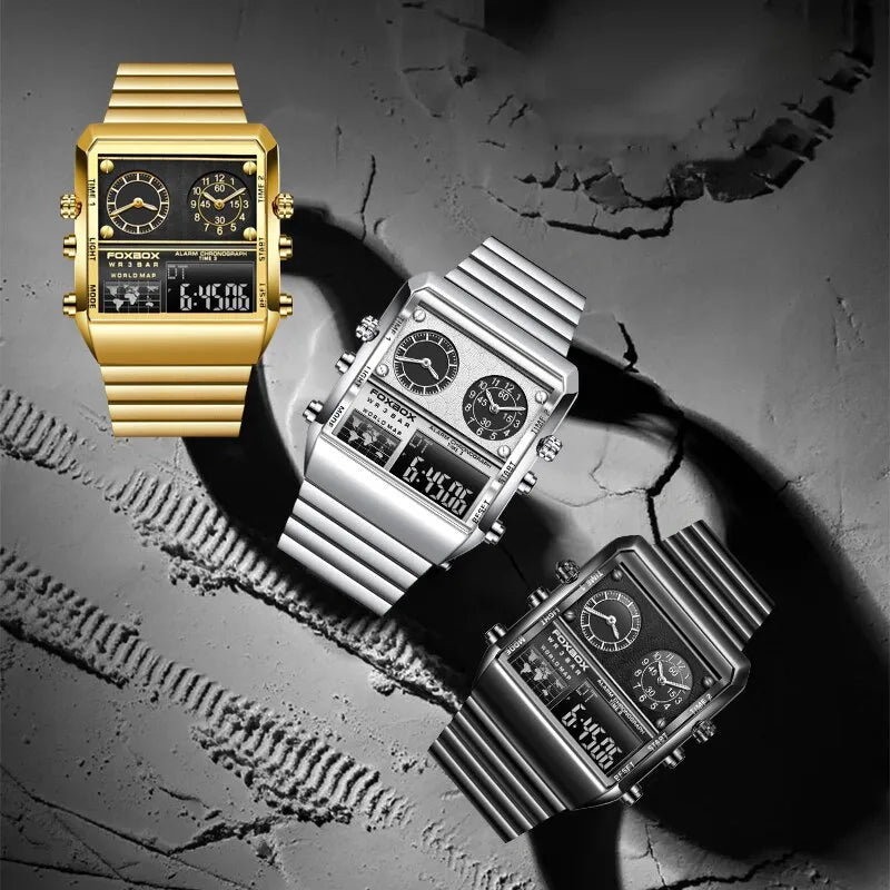 Square Triple Watch