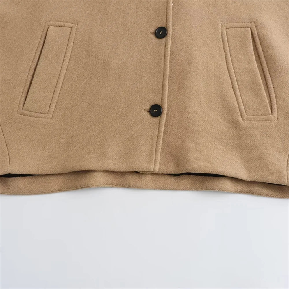 Polo Neck Short Coat