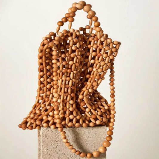 Wooden Bead Handbag