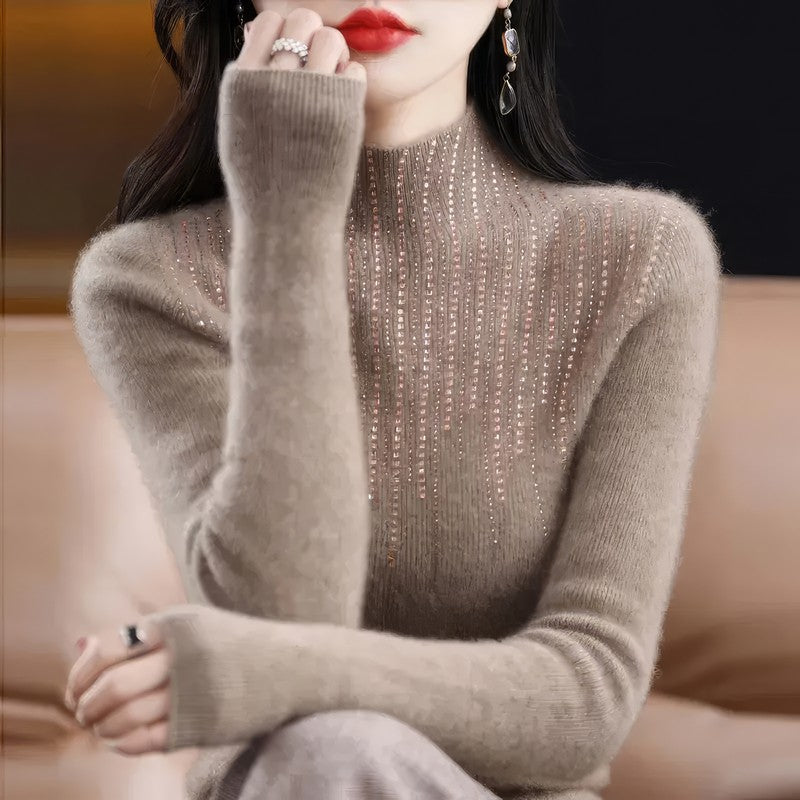 Crystal Turtleneck Sweater