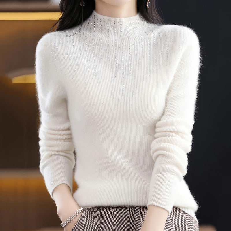 Crystal Turtleneck Sweater