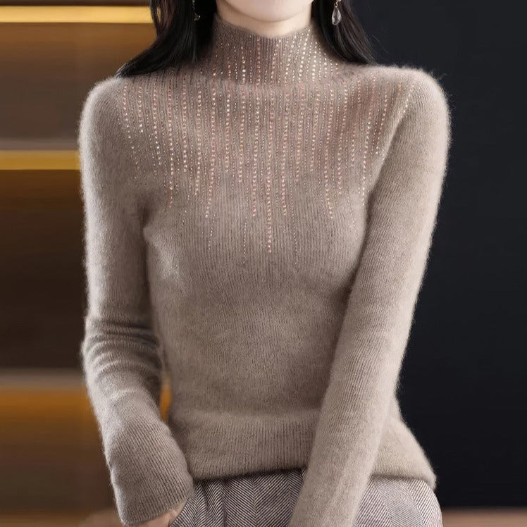 Crystal Turtleneck Sweater