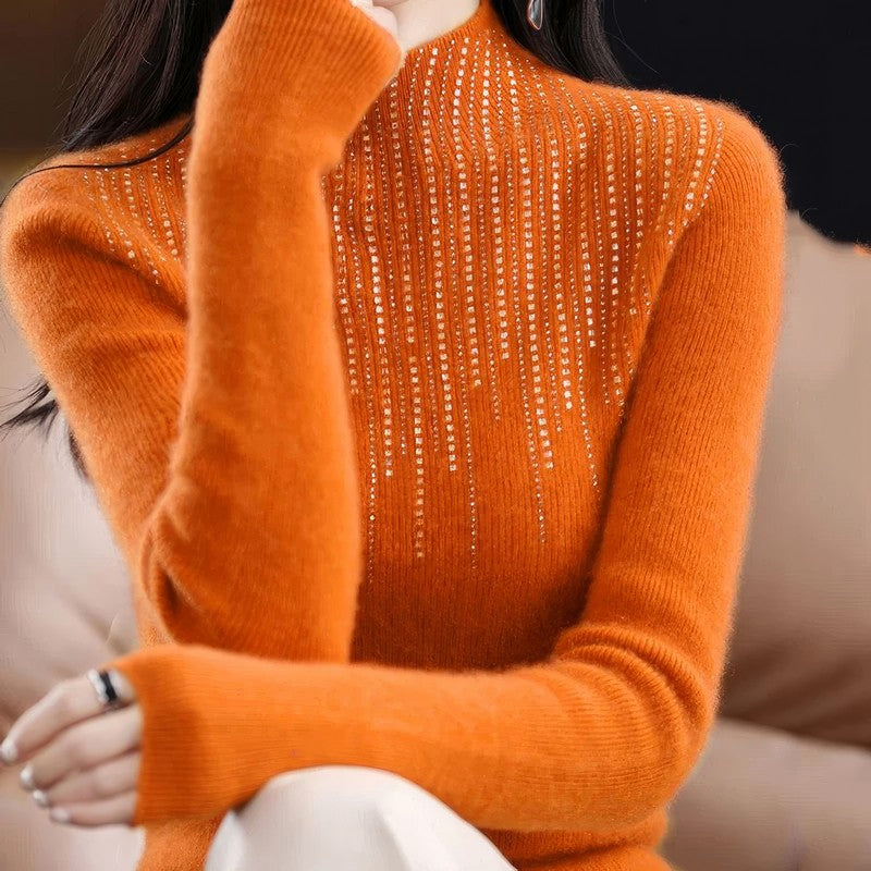 Crystal Turtleneck Sweater