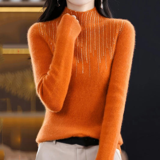 Crystal Turtleneck Sweater