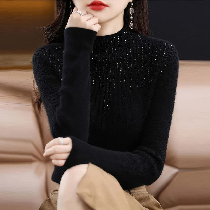 Crystal Turtleneck Sweater